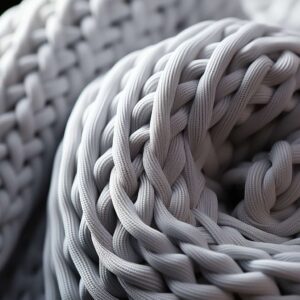 Close-up of the fabric texture of Lululemon leggings, highlighting the weave and quality.