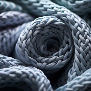 Close-up of the fabric texture of Zyia leggings, highlighting the weave and quality.