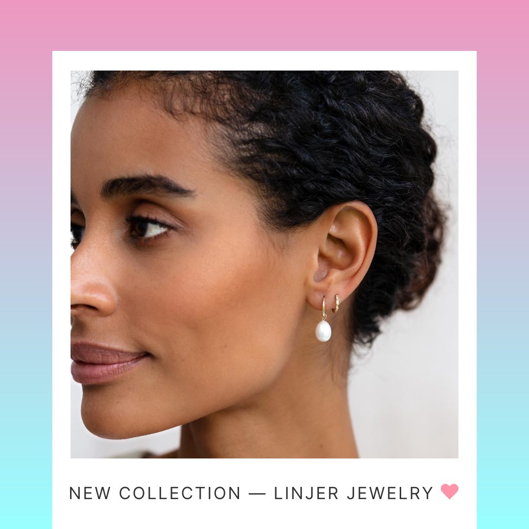 Linjer Jewelry golden earrings